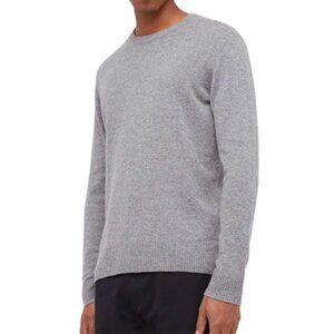 Baldwin Leader Wool Cashmere Crewneck Sweater Pullover Heather Grey X Small